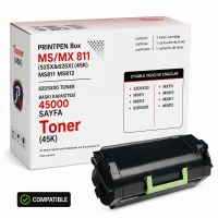 Printpen Box Lexmark Ms/Mx 811 (525X&Amp;625X) (45K) Ms811 Ms812 ; Lexmark 62D5X00 Toner