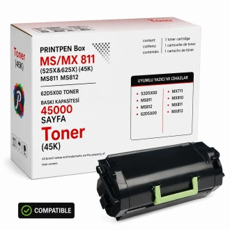 Printpen Box Lexmark Ms/Mx 811 (525X&Amp;625X) (45K) Ms811 Ms812 ; Lexmark 62D5X00 Toner