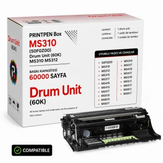 Printpen Box Lexmark Ms310 (50F0Z00) Drum Unit (60K) Ms310 Ms312