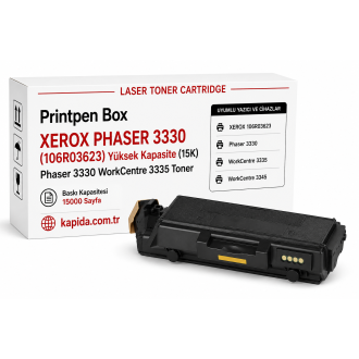 Printpen Box XEROX PHASER 3330 (106R03623) Yüksek Kapasite (15K) Phaser 3330 WorkCentre 3335 Toner Printpen Box XEROX PHASER 3330 (106R03623) Yüksek Kapasite (15K) Phaser 3330 WorkCentre 3335 Toner