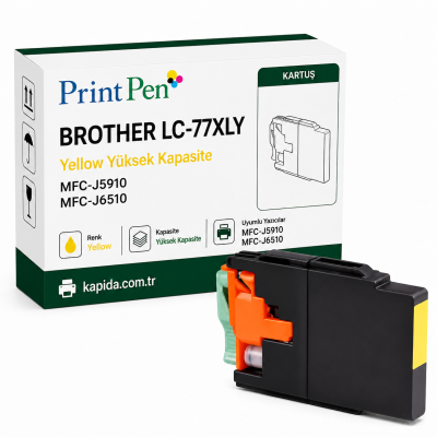 Printpen BROTHER LC-77XLY Yellow Yüksek Kapasite MFC-J5910 MFC-J6510 Kartuş
