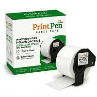 Printpen Brother P-Touch Dk-11203 Dosyalama Etiketi (300 Adet/Rulo) (17Mm X 87Mm) Ql500 Ql550