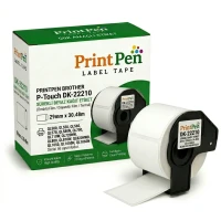 Printpen Brother P-Touch Dk-22210 Sürekli Etiket (29Mm X 30,48M) Ql500 Ql550