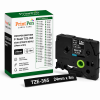 Printpen Brother P-Touch Tze-355 Siyah Etikete Beyaz (24Mm X 8M) Pt-1400 Pt-1500