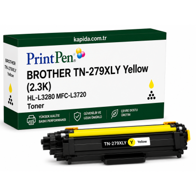 Printpen BROTHER TN-279XLY Yellow (2.3K) HL-L3280 MFC-L3720 Toner