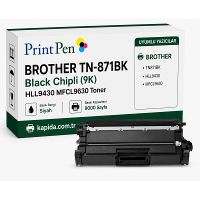 Printpen BROTHER TN-871BK Black Chipli (9K) HLL9430 MFCL9630 Toner