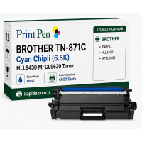 Printpen Brother Tn-871C Mavi Chipli (6.5K) Hll9430 Mfcl9630 Toner