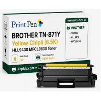 Printpen Brother Tn-871Y Sarı Chipli (6.5K) Hll9430 Mfcl9630 Toner