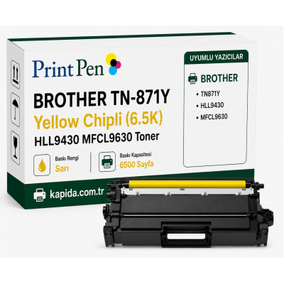 Printpen BROTHER TN-871Y Yellow Chipli (6.5K) HLL9430 MFCL9630 Toner