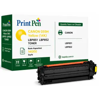 Printpen Canon 059H Sarı (14K) Lbp851 Lbp852 Toner