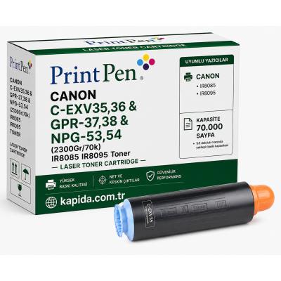 Printpen CANON C-EXV35,36 & GPR-37,38 & NPG-53,54 (2300Gr/70k) IR8085 IR8095 Toner
