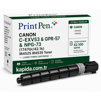 Printpen CANON C-EXV53 & GPR-57 & NPG-73 (1747Gr/42.1k) IR4525 IR4535 Toner Printpen CANON C-EXV53 & GPR-57 & NPG-73 (1747Gr/42.1k) IR4525 IR4535 Toner