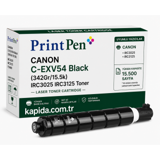 Printpen CANON C-EXV54 Black (342Gr/15.5k) IRC3025 IRC3125 Toner Printpen CANON C-EXV54 Black (342Gr/15.5k) IRC3025 IRC3125 Toner