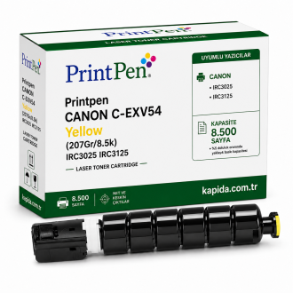 Printpen CANON C-EXV54 Yellow (207Gr/8.5k) IRC3025 IRC3125 Toner Printpen CANON C-EXV54 Yellow (207Gr/8.5k) IRC3025 IRC3125 Toner