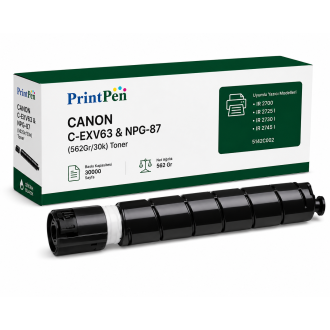 PRINTPEN CANON C-EXV63 & NPG-87 (562Gr/30k) Toner