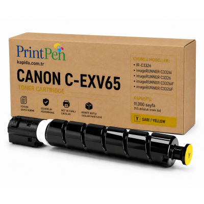Canon C-EXV65Y Sarı Muadil Toner - IR-C3326 uyumlu