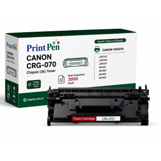 Printpen Canon CRG-070 Chipsiz (3K) LBP243 LBP246 Toner