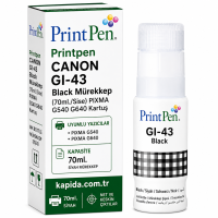 Printpen Canon Gi-43 Black Mürekkep (70Ml./Sise) Pixma G540 G640 Kartuş