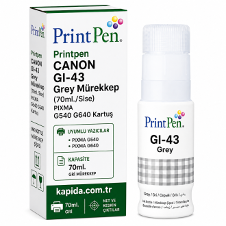 Printpen Canon Gi-43 Grey Mürekkep (70Ml./Sise) Pixma G540 G640 Kartuş