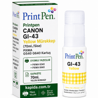 Printpen Canon Gi-43 Sarı Mürekkep (70Ml./Sise) Pixma G540 G640 Kartuş