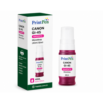 Printpen Canon GI-45 Kırmızı Mürekkep (40ml./Sise) MAXIFY GX1040 GX1050 Kartuş