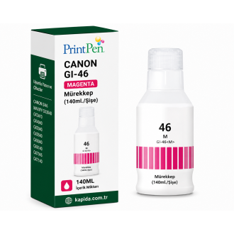 Printpen Canon GI-46 Kırmızı Mürekkep (140ml./Sise) MAXIFY GX3040 GX3410 Kartuş