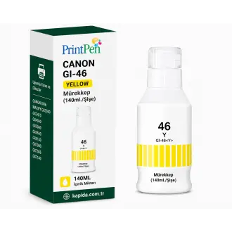 Printpen Canon Gi-46 Sarı Mürekkep (140Ml./Sise) Maxify Gx3040 Gx3410 Kartuş