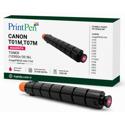 Canon T01M Kırmızı Muadil Toner - imagePRESS C60, C165, C170 uyumlu