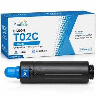 Printpen Canon T02C Mavi (1606Gr/43K) Imagepress C10000Vp C10010Vp Toner