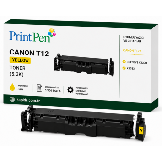 Printpen Canon T12 Sarı (5.3K) i-SENSYS X1300 X1333 Toner