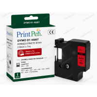 Printpen Dymo D1 45807 Kirmizi Etikete Siyah (19Mm X 7M) Labelpoint 300 350 - Labelmanager 200