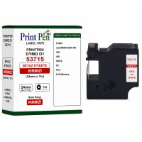 Printpen Dymo D1 53715 Beyaz Etikete Kirmizi (24Mm X 7M) Labelmanager 300 400