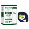 Printpen Dymo Letratag 59422 Plastık Beyaz Etıkete Sıyah (S0721660) (12Mm X 4M) Letratag Series Etiket