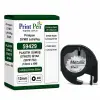 Printpen Dymo Letratag 59429 Plastık Gümüş Etıkete Sıyah (S0721730) (12Mm X 4M) Letratag Series Etiket