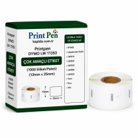 Printpen Dymo Lw 11353 Çok Amaçli Etiket (1000 Etiket/Paket) (13Mm X 25Mm) Labelwriter El60 Lw310
