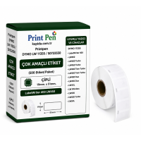 Printpen Dymo Lw 11355 / S0722550 Çok Amaçli Etıket (500 Etiket/Paket) Çıplı 19Mm. 51Mm. Labelwriter 400 Lw450
