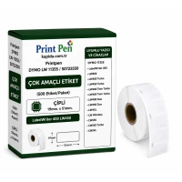 Printpen Dymo Lw 11355 / S0722550 Çok Amaçli Etıket (500 Etiket/Paket) Çıplı 19Mm. 51Mm. Labelwriter 400 Lw450