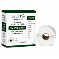 Printpen Dymo Lw 11356 Isim Karti Etiketi (300 Etiket/Paket) (41Mm X 89Mm) Labelwriter El60 Lw320