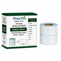 Printpen Dymo Lw 99010 Adres Etiketi (130 Etiket/Rulo;2 Rulo) (28Mm X 89Mm) Labelwriter Lw310 Lw320