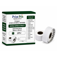 Printpen Dymo Lw 99012 / S0722400 Genış Adres Etıketı (260 Etiket/Rulo) Çipli (36Mm X 89Mm) Labelwriter 400 Lw450
