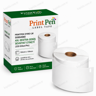 Printpen DYMO LW S0904980 4XL Ekstra Geniş Sevkiyat Etiketi (220 Etiket/Pkt) 104mm. 159mm. LabelWriter 4XL LW 5XL Printpen DYMO LW S0904980 4XL Ekstra Geniş Sevkiyat Etiketi (220 Etiket/Pkt) 104mm. 159mm. LabelWriter 4XL LW 5XL
