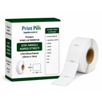 Printpen Dymo Lw S0929120 Çok Amaçli Adres Etiketi (750 Etiket/Paket) (25Mm X 25M) Labelwriter Lw310 Lw320