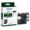 Printpen Dymo Rhinopro 18055 Beyaz Üzerine Siyah Isi Büzüsmeli Tüp Etiket (12Mm X 1,5M) Rhino 4200 5200