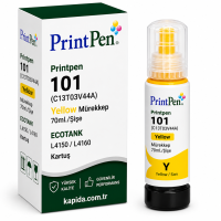 Printpen Epson 101 (C13T03V44A) Sarı Mürekkep 70Ml./Sise Ecotank L4150 L4160 Kartuş