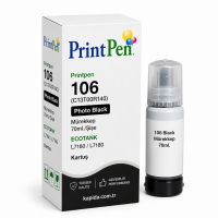 Printpen Epson 106 (C13T00R140) Photo Black Mürekkep 70Ml./Sise Ecotank L7160 L7180 Kartuş