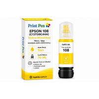 Printpen Epson 108 (C13T09C44A) Sarı Mürekkep 70ml./Sise EcoTank L8050 L18050 Kartuş