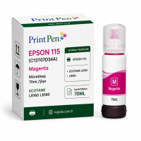 Printpen Epson 115 (C13T07D34A) Kırmızı Mürekkep 70Ml./Sise Ecotank L8160 L8180 Kartuş