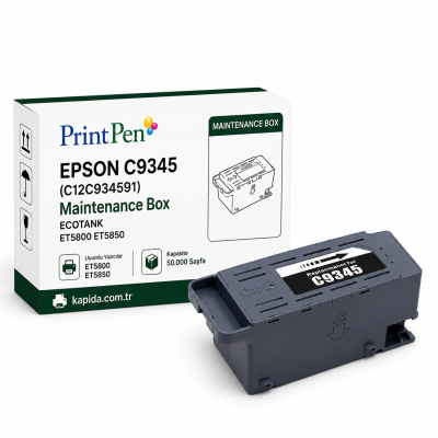 Printpen EPSON C9345 (C12C934591) Maintenance Box ECOTANK ET5800 ET5850 Kartuş