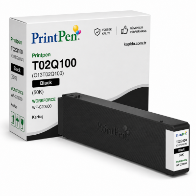 Printpen EPSON T02Q100 (C13T02Q100) Black (50K) WORKFORCE WF-C20600 Kartuş