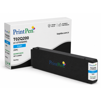 Printpen EPSON T02Q200 (C13T02Q200) Cyan (50K) WORKFORCE WF-C20600 Kartuş Printpen EPSON T02Q200 (C13T02Q200) Cyan (50K) WORKFORCE WF-C20600 Kartuş